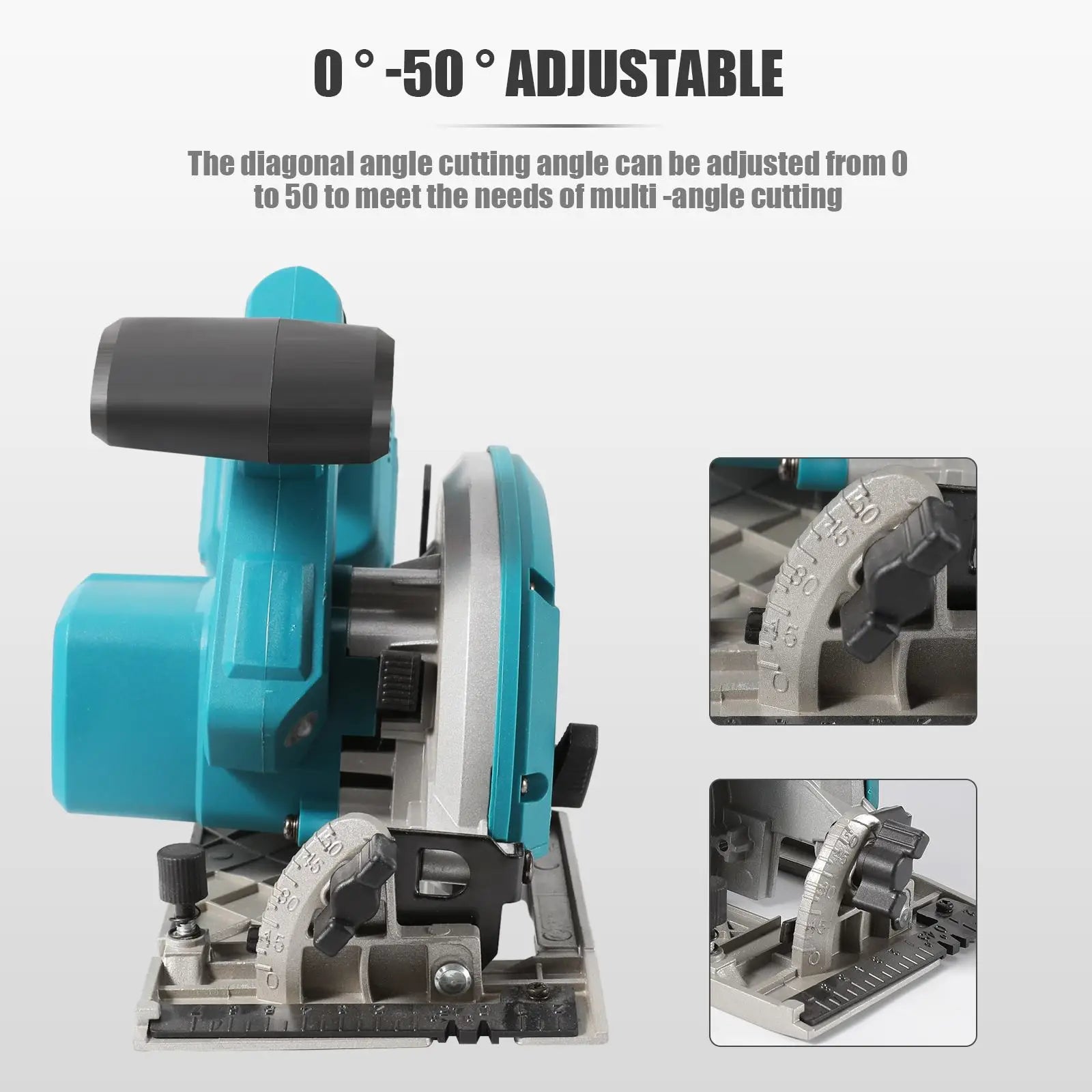 Electric Circular Saw 165mm Saw Blade Brushless Multi-Angle Cutting Suitable For Makita 18v Battery