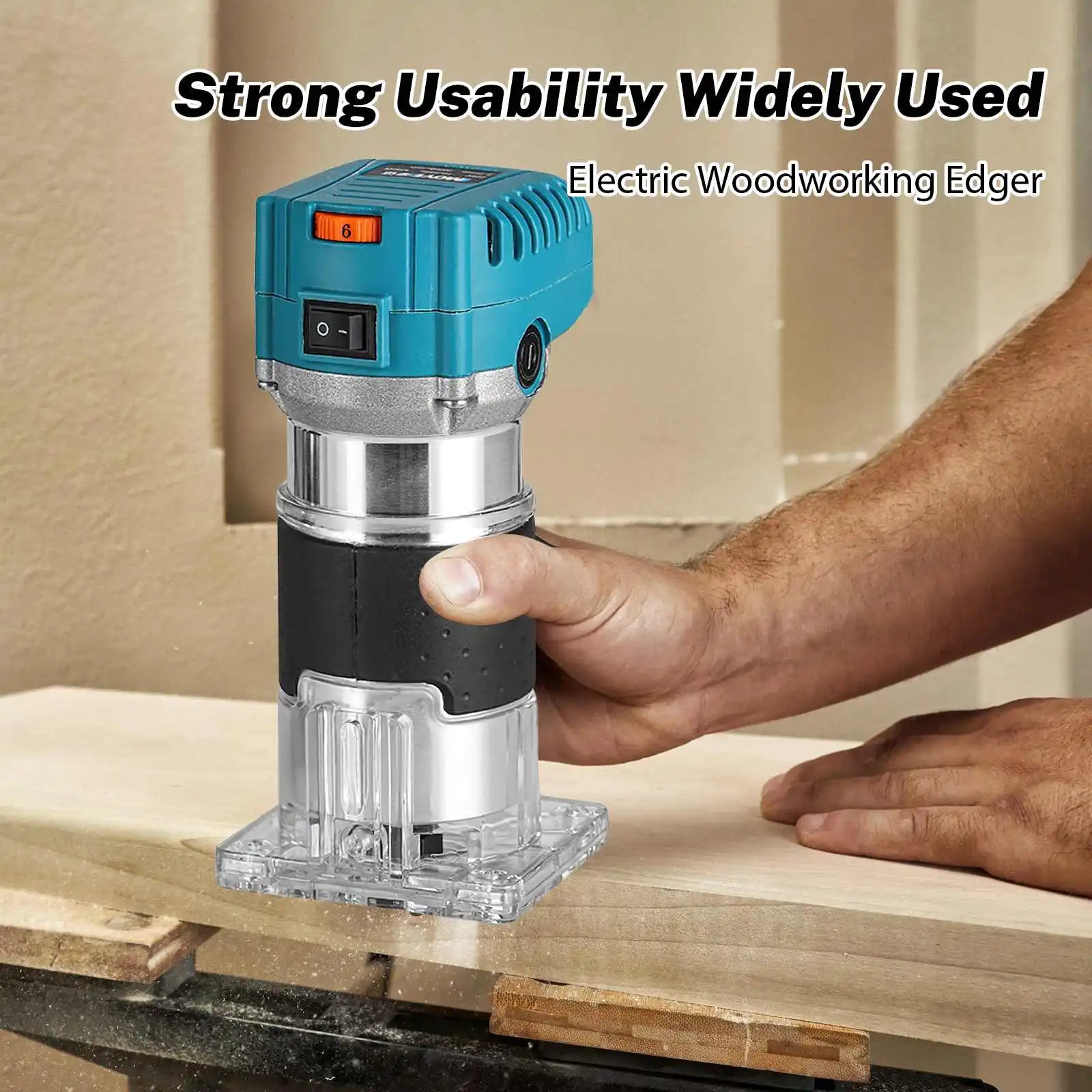Electric Wood Router Electric Trimmer Woodworking Milling Engraving Slotting Trimming Machine Carving Router Tool