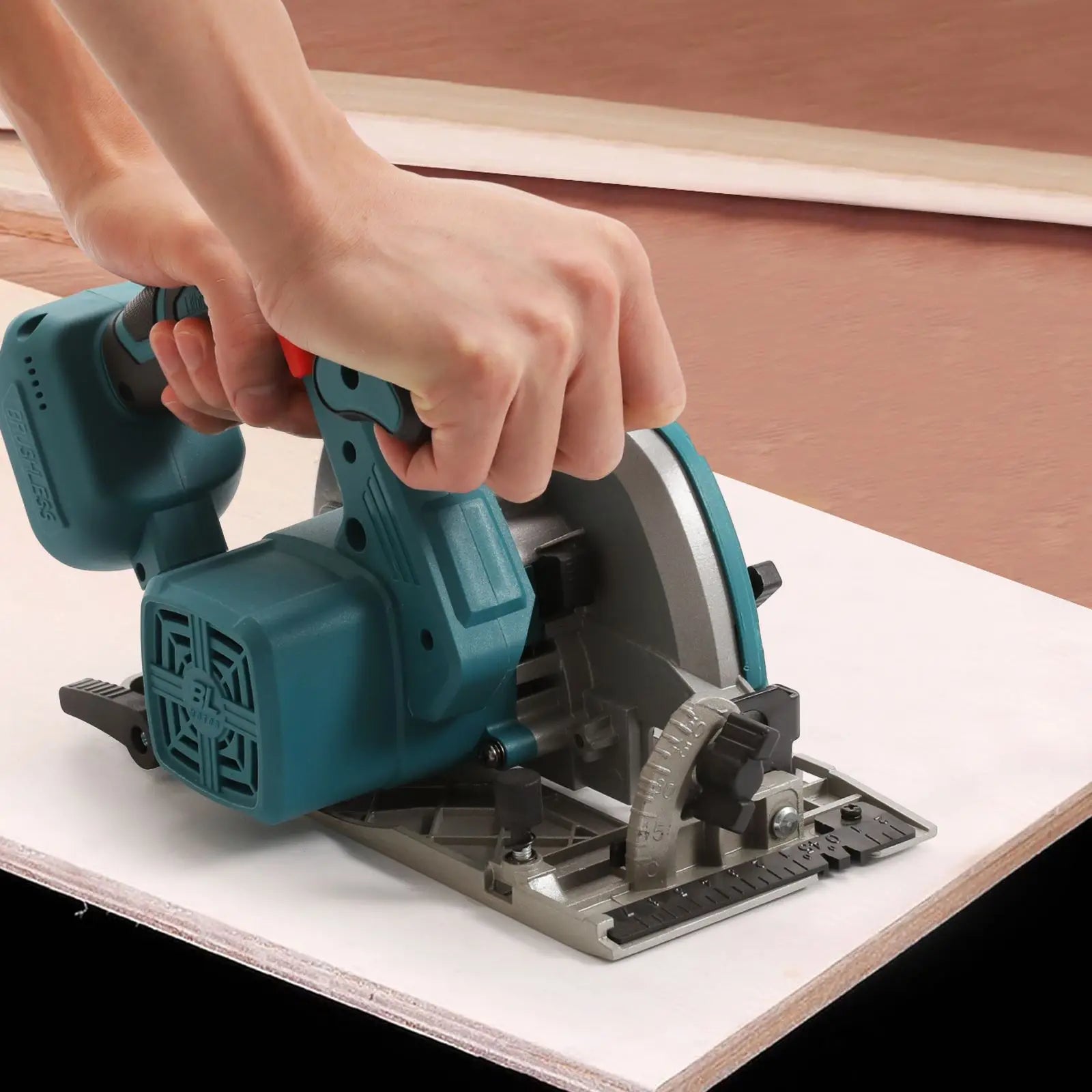 Electric Circular Saw 165mm Saw Blade Brushless Multi-Angle Cutting Suitable For Makita 18v Battery