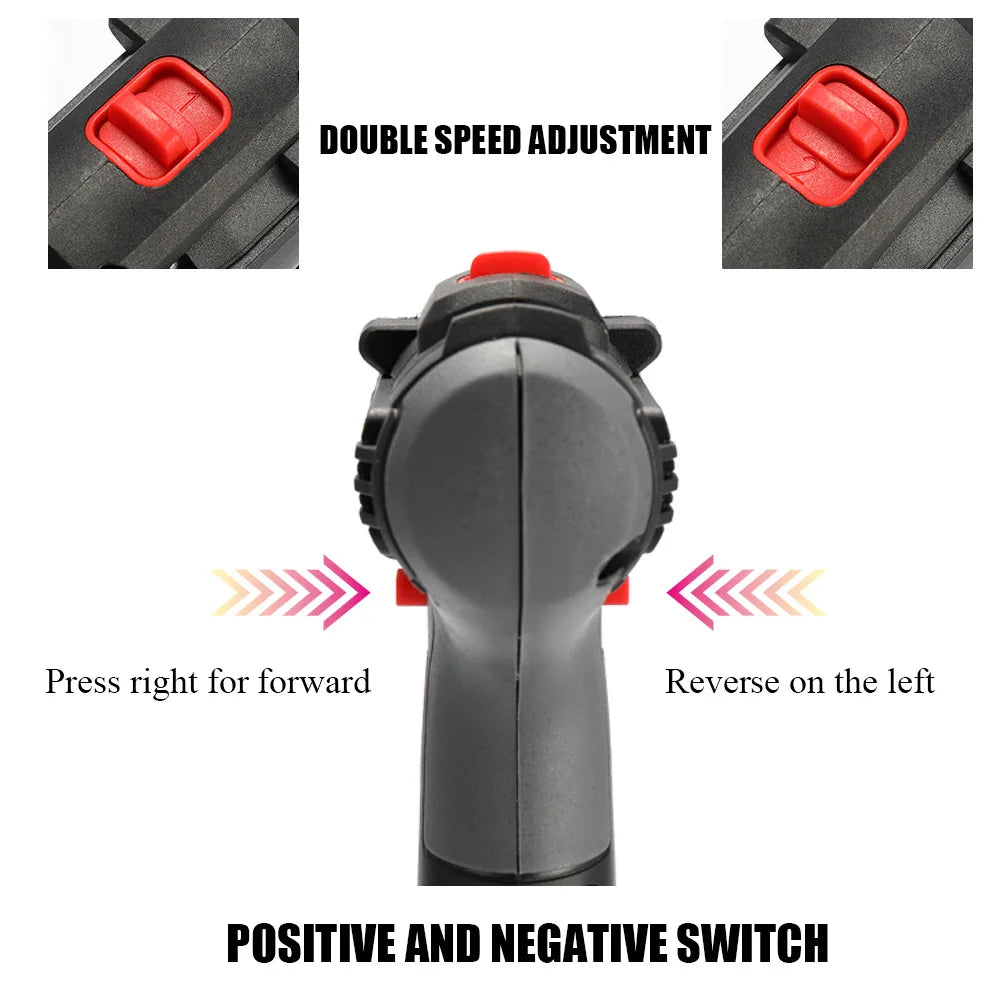 21V Cordless Impact Drill Electric Screwdriver Electric Hammer Drill Mini Wireless Hand Drill Lithium-Ion Battery DIY Power Tool
