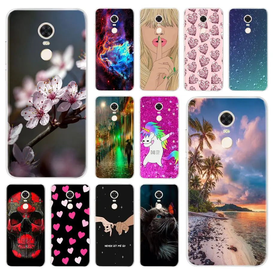 For Xiaomi Redmi 5 Plus Case Silicone Full Protective Cover Soft TPU Phone Case For Xiaomi Redmi 5 Case For Redmi5 5 Plus Fundas