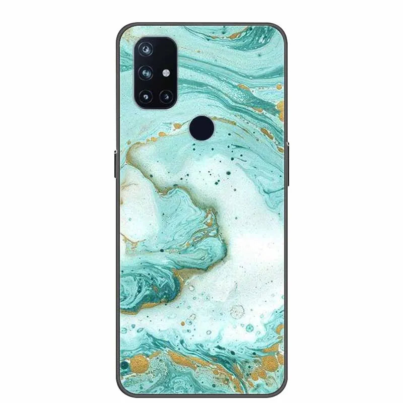 For OnePlus Nord N10 5G Cases N100 N200 Marble Soft Silicone Back Cover for OnePlus Nord N10 N 10 Phone Case Shockproof Coque