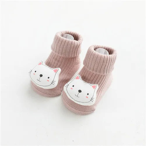 Lawadka Cotton Socks for Newborns Anti Slip Baby Boy Socks Cartoon Infant Floor Socks for Girls Autumn Spring Baby Things 2023