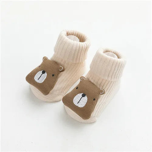 Lawadka Cotton Socks for Newborns Anti Slip Baby Boy Socks Cartoon Infant Floor Socks for Girls Autumn Spring Baby Things 2023