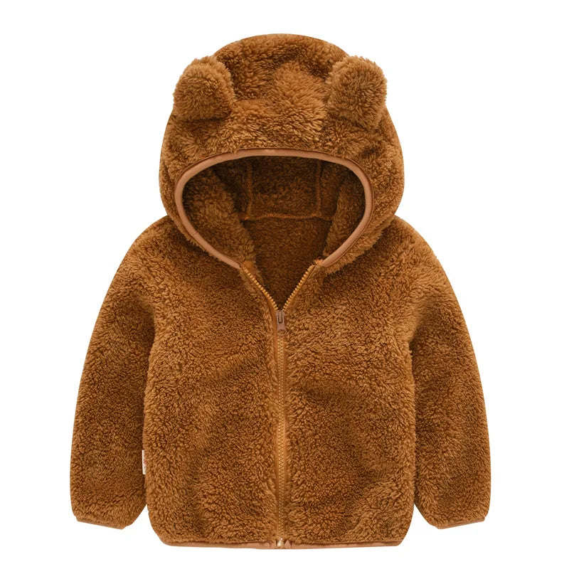 Cute Baby Girls Jacket Kids Boys Coats Hoodie Spring Autumn Winer Girl Clothes Infant Fleece Coat For Children's Clothing