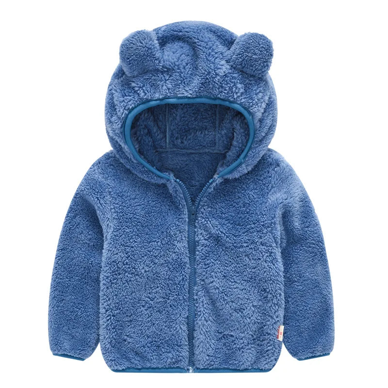 Cute Baby Girls Jacket Kids Boys Coats Hoodie Spring Autumn Winer Girl Clothes Infant Fleece Coat For Children's Clothing
