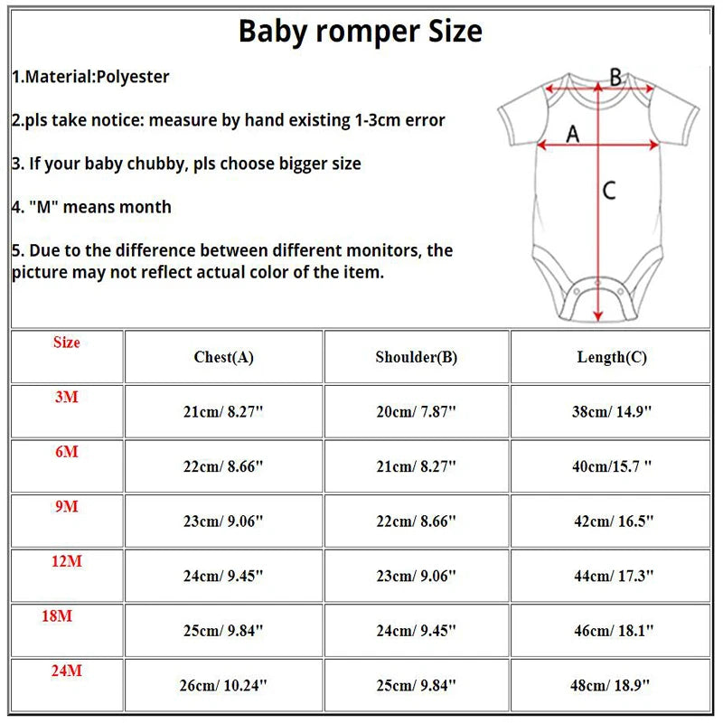 My 1st Birthday Newborn Baby Summer Romper Infant Bodysuit Toddler Short Sleeve Jumpsuit Baby Birthday Party Outfit Boy Girl Clothes