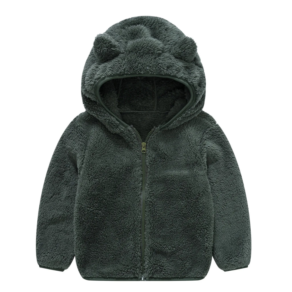 Cute Baby Girls Jacket Kids Boys Coats Hoodie Spring Autumn Winer Girl Clothes Infant Fleece Coat For Children's Clothing