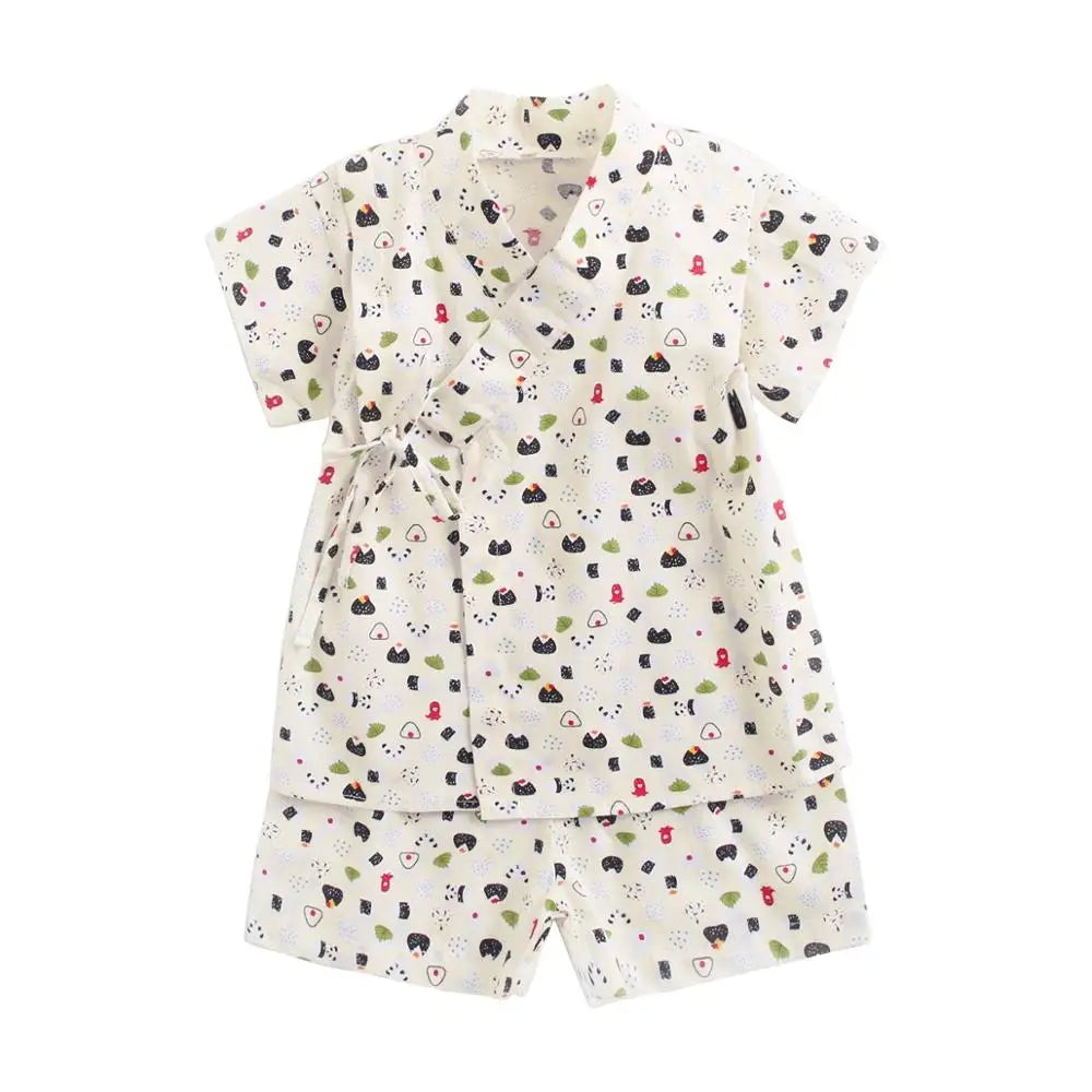 Sanlutoz Summer Baby Clothing Sets Cartoon Infant Boys Girls Pajamas Cotton Shirts + Shorts Casual