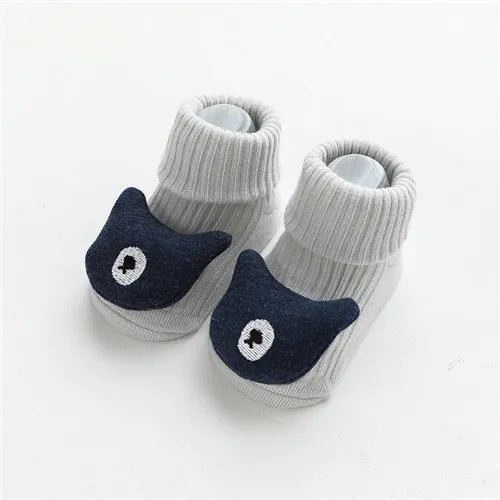 Lawadka Cotton Socks for Newborns Anti Slip Baby Boy Socks Cartoon Infant Floor Socks for Girls Autumn Spring Baby Things 2023