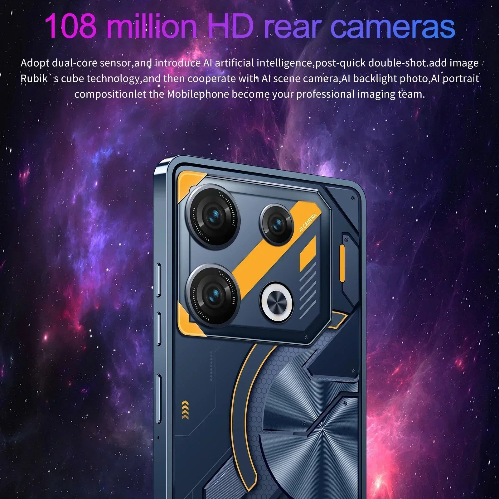 Original Pova 9S Pro Smartphone 5G 7.3inch HD 22G+2TB Cell Phone Dual SIM Mobile Phones 50+108MP 7000mAh Android 14 Unlocked NFC