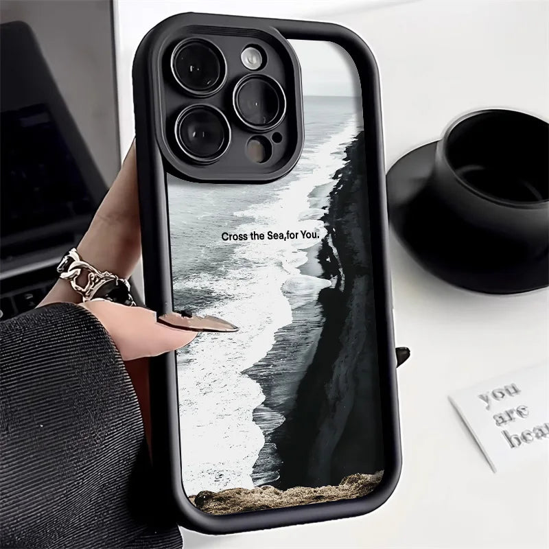 Marble Case for iPhone 16 Pro Max, iPhone 11, 13, 15, 12, 17, 14 Pro Max, XR, 7, 8 Plus, SE - Shockproof Soft TPU Silicone Phone Cover