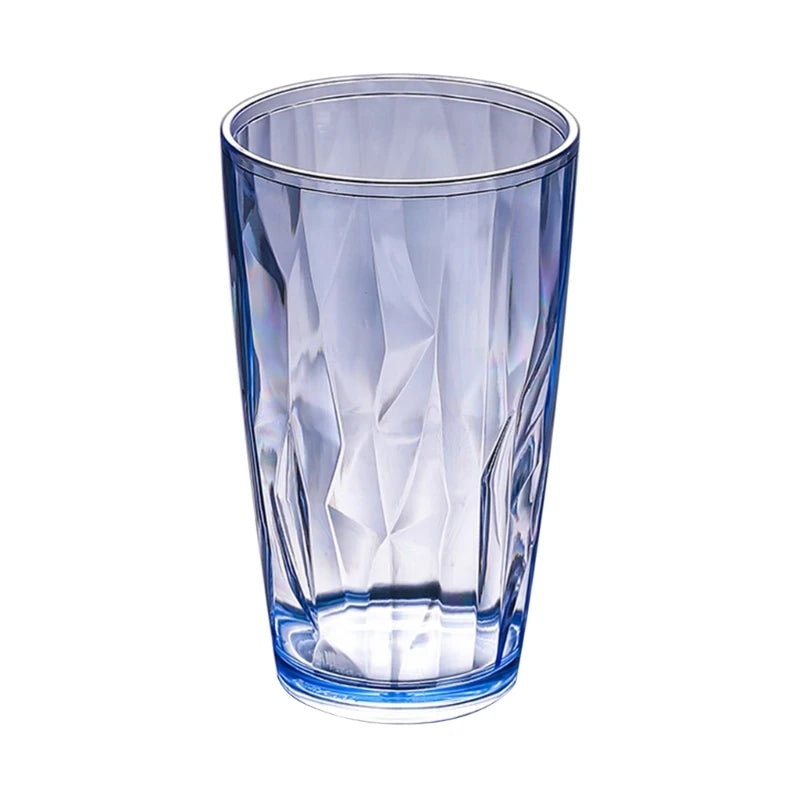 Y1UD Shatterproof Acrylic Water Tumblers 490ml Unbreakable Drinking Glasses Reusable Beer Champagne Cup Dishwasher Safe