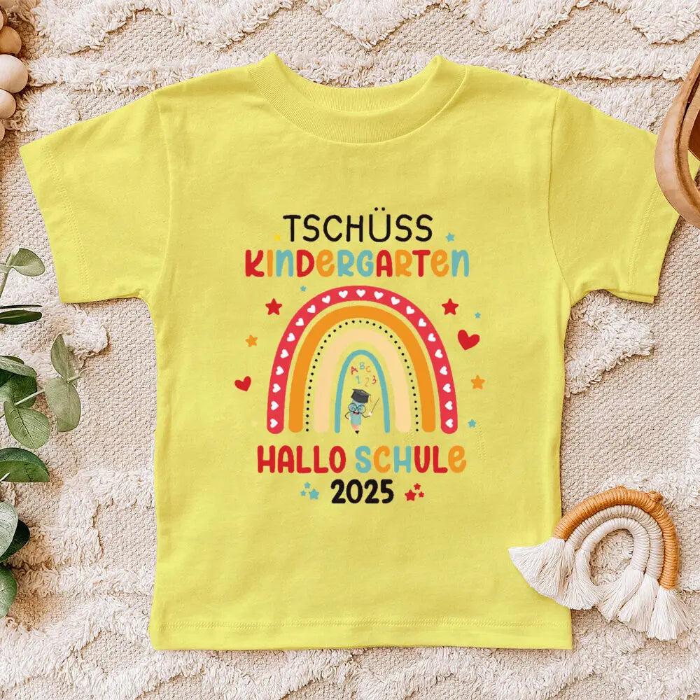 Farewell Gift Daycare T-shirt Rainbow 2025 I Back To School Gift Outfit Child 2025 I School Enrollment Shirt Clothes