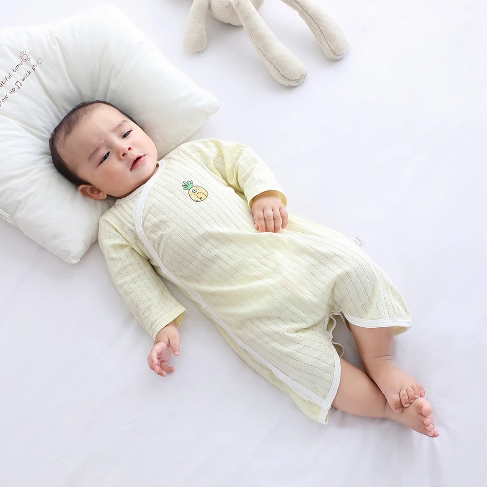 Summer Newborn Baby Homewear Cotton Infant Rompers Soft Baby Bodysuit Breathable Boy Girls Pajamas Baby Clothes 0-18 Months