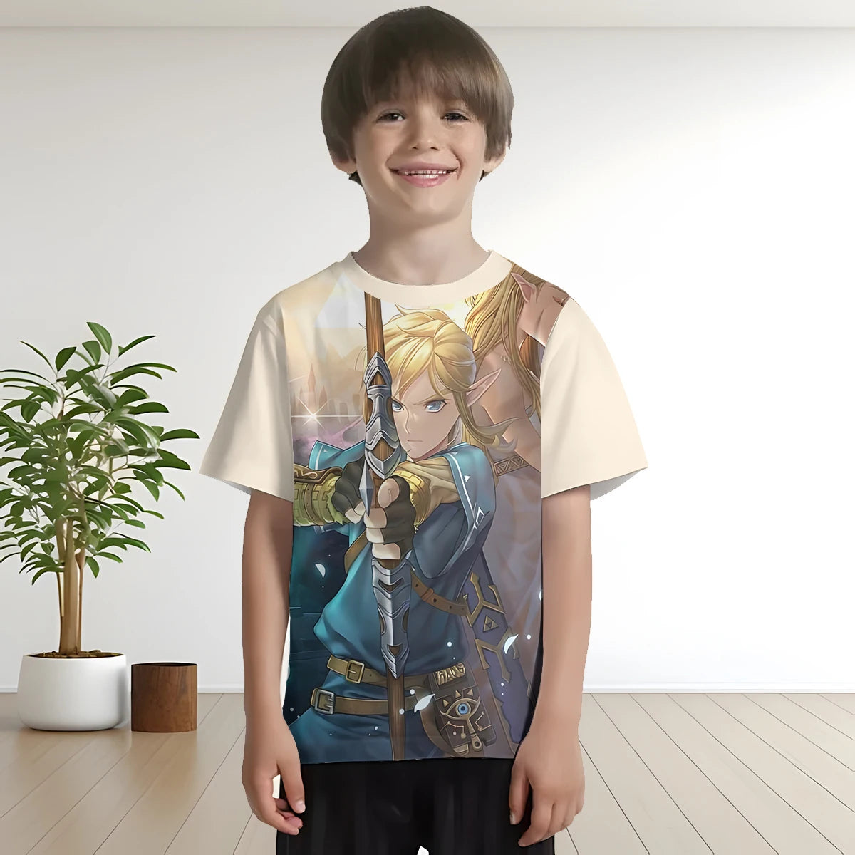 Hot Games Zeldas of Legends 3D Print Baby Clothing 5 to 14 Year Male Outdoor Clothe for Children Boy Girl Child TShirt Top Shirt