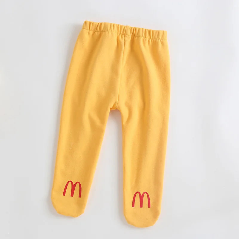 0-3T Ins Baby Romper with Hat Boys Girls French Fries Onesie M Cartoon Newborn Infants Cotton Clothes Baby's Photography Outfit