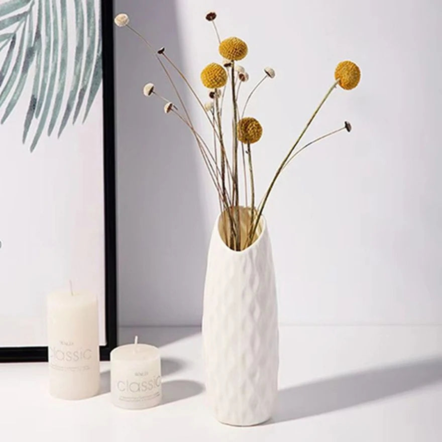 Plastic Vase Imitation Ceramic Flowers Pots Wedding Home Outdoor Garden Table DIY Gift Festival Party Courtyard Decor HotSelling