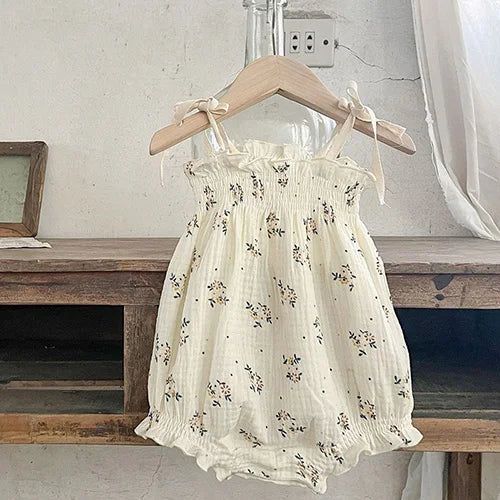 Korean Style Children Clothing Set Short Sleeved Cotton Printed T-Shirt+Shorts Newborn Baby Girls Clothing Suit For Summer