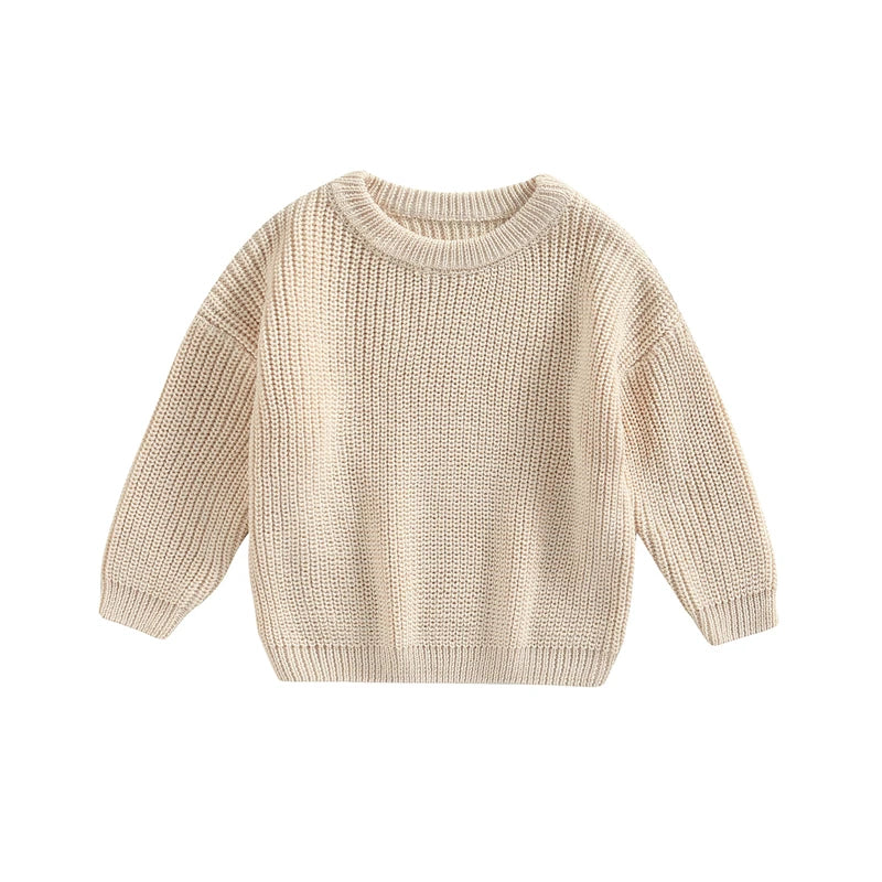 0-9M Autumn New Baby Boys Girls Clothes Baby Sweater Toddler Knit Sweater Newborn Knitwear Long Sleeve Cotton Baby Pullover Tops