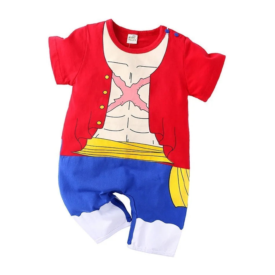 Baby Boy Clothes Toddler Romper Babysuit Newborn Anime Zoro Summer T-shirt Climbing Clothes Infant Stuff Baby Clothing Pajamas