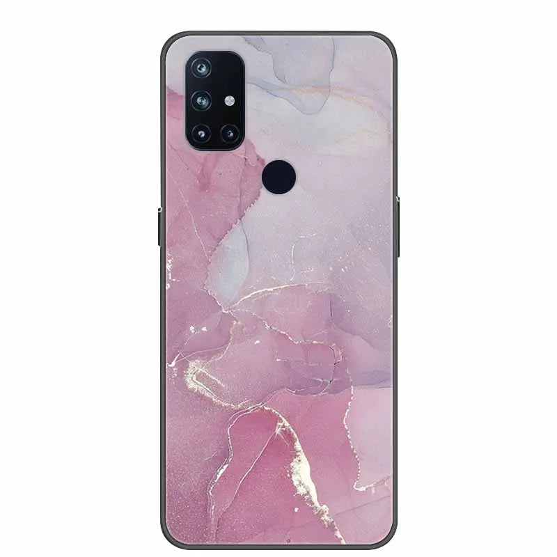 For OnePlus Nord N10 5G Cases N100 N200 Marble Soft Silicone Back Cover for OnePlus Nord N10 N 10 Phone Case Shockproof Coque