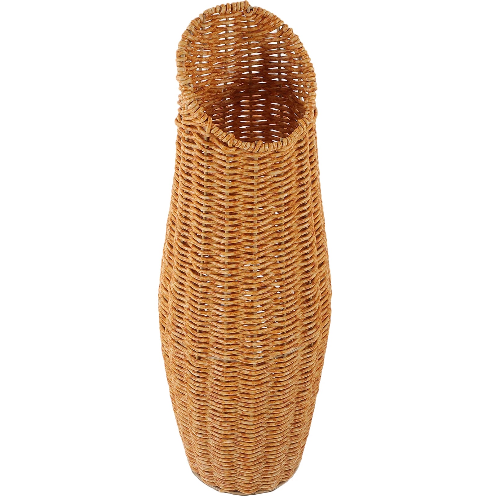 Rattan Woven Flower Vase Rustic Flower Arrangement Containers Large Floor Vase Decorative Imitation Wicker Floor Vase Tall