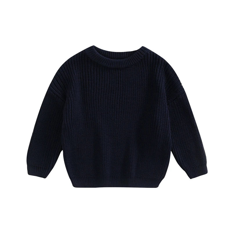 0-9M Autumn New Baby Boys Girls Clothes Baby Sweater Toddler Knit Sweater Newborn Knitwear Long Sleeve Cotton Baby Pullover Tops