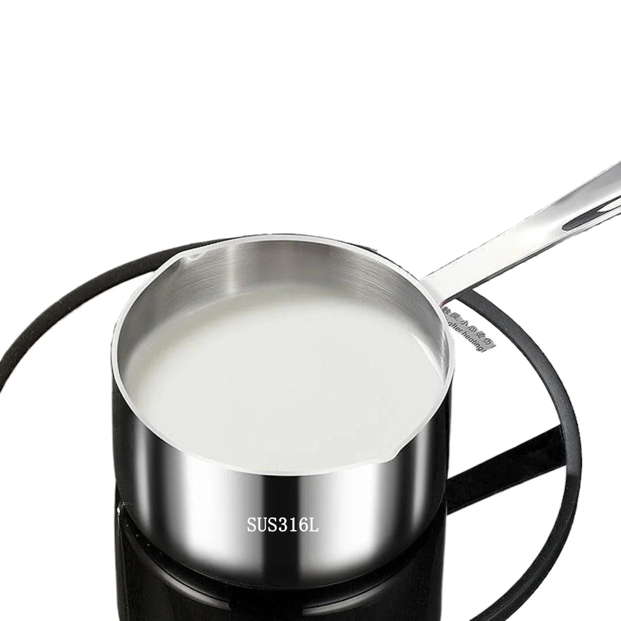 Premium German 316 Stainless Steel Oil Pot for Hot Oil, Hot Milk, and Sauces - Ideal Mini Pot for Home Cooking and Serving