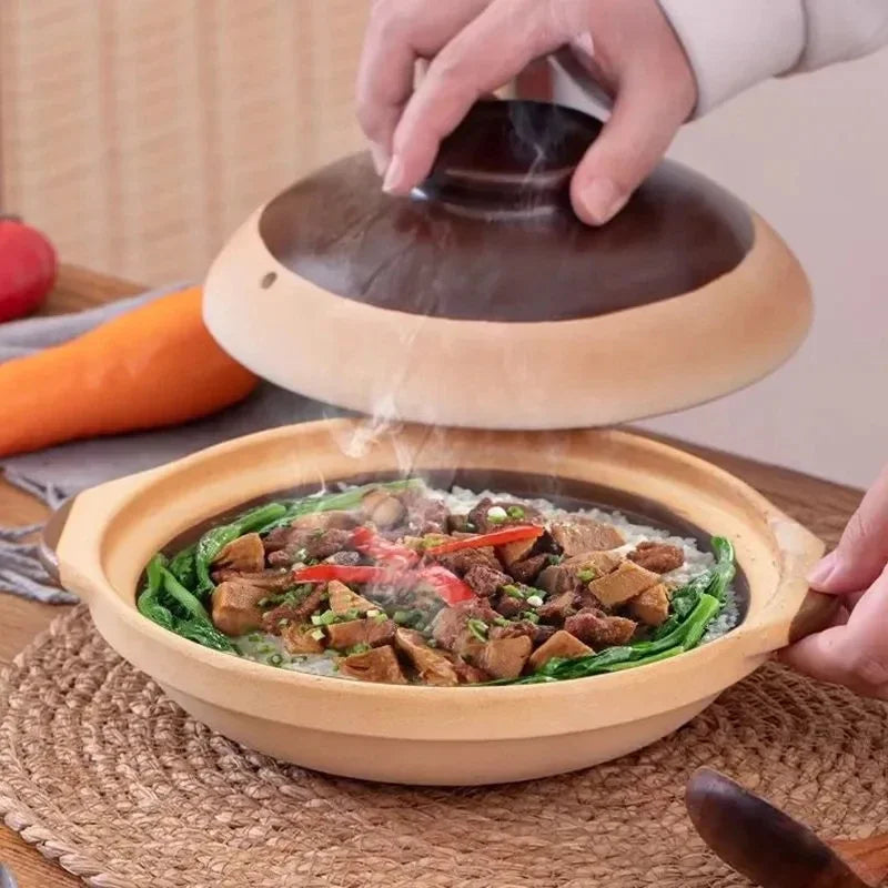 18cm 20cm Ceramic Casseroles Soup Pot Cooking Casserole Clay Stew Stew Pots Earthenware Pot Kitchen Cookware Kitchenware