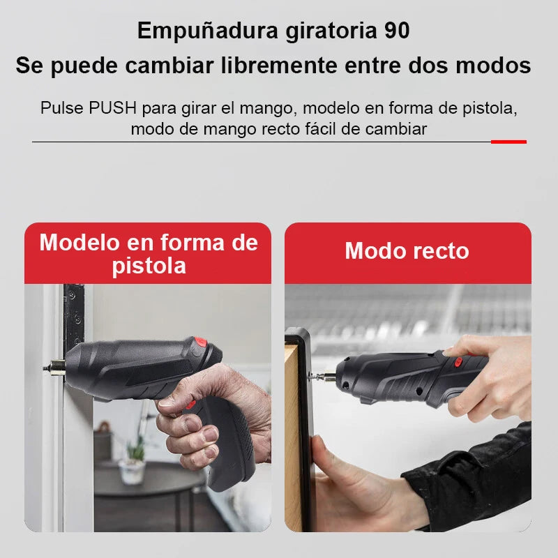47PCS Multifunct Electric Screwdriver Set, Cordless Screwdriver with Lithium Battery, Home Maintenance Repair Power Tools, Mini