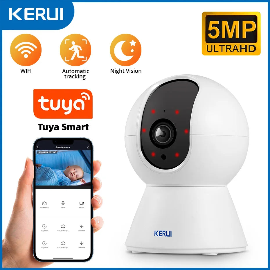KERUI W204 4G Home Alarm System New Black Alarm Panel Wireless Motion Sensor Tuya Smart WiFi GSM for Home Security Motion Sensor