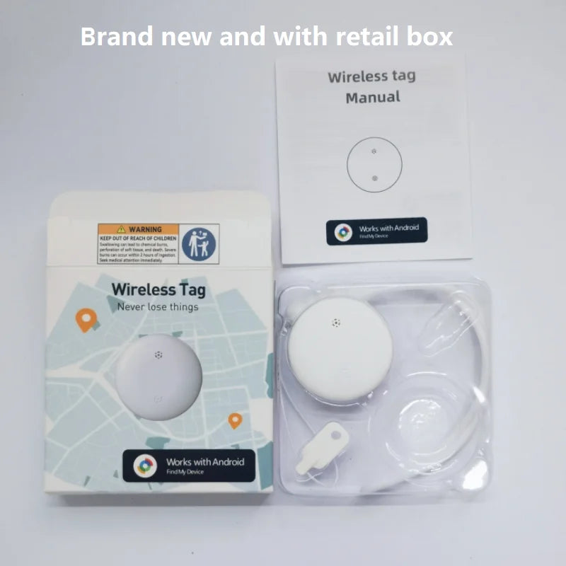 Gps tracker for android google find my device global positioning locator airtag replacement smart finder for car kids pet bag