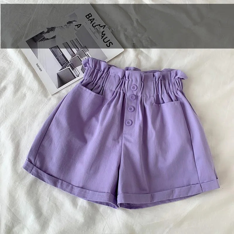 2024 Summer Kids New Girls Shorts Baby Thin Short Pant Trousers Children's Korean Girls Style Casual Clothing 3-12Yrs