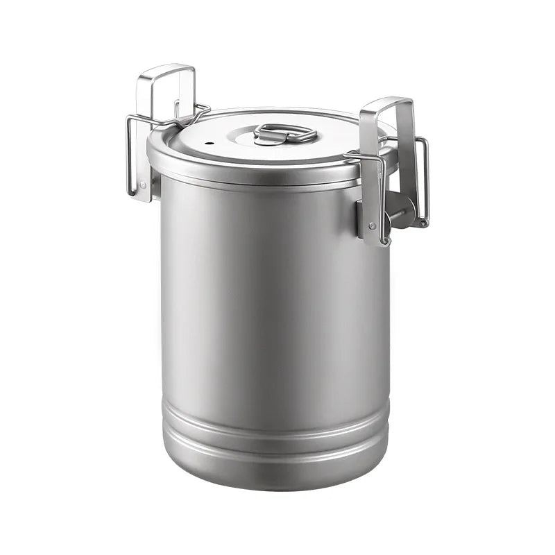 Outdoor Pure Titanium Cooking Stew Pot Camping and Picnic Supplies Rice Stew Soup Set Pot Utensils Rice Cooker