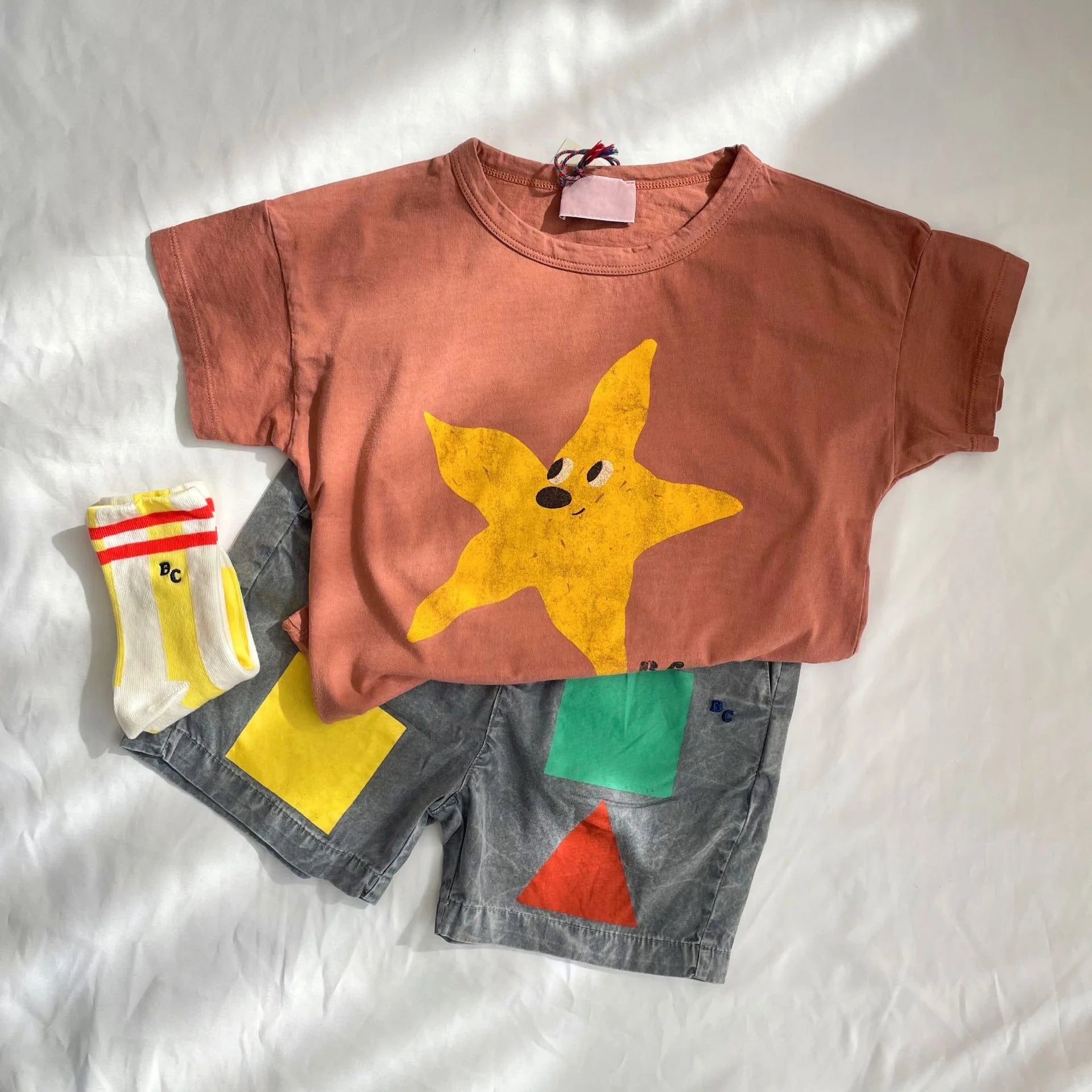 2025 Kid Clothes New Spring Sumemer Korean Baby Boys Girls Cotton Cartoon Short Sleeve T Shirts Children's Outerwear Clothings