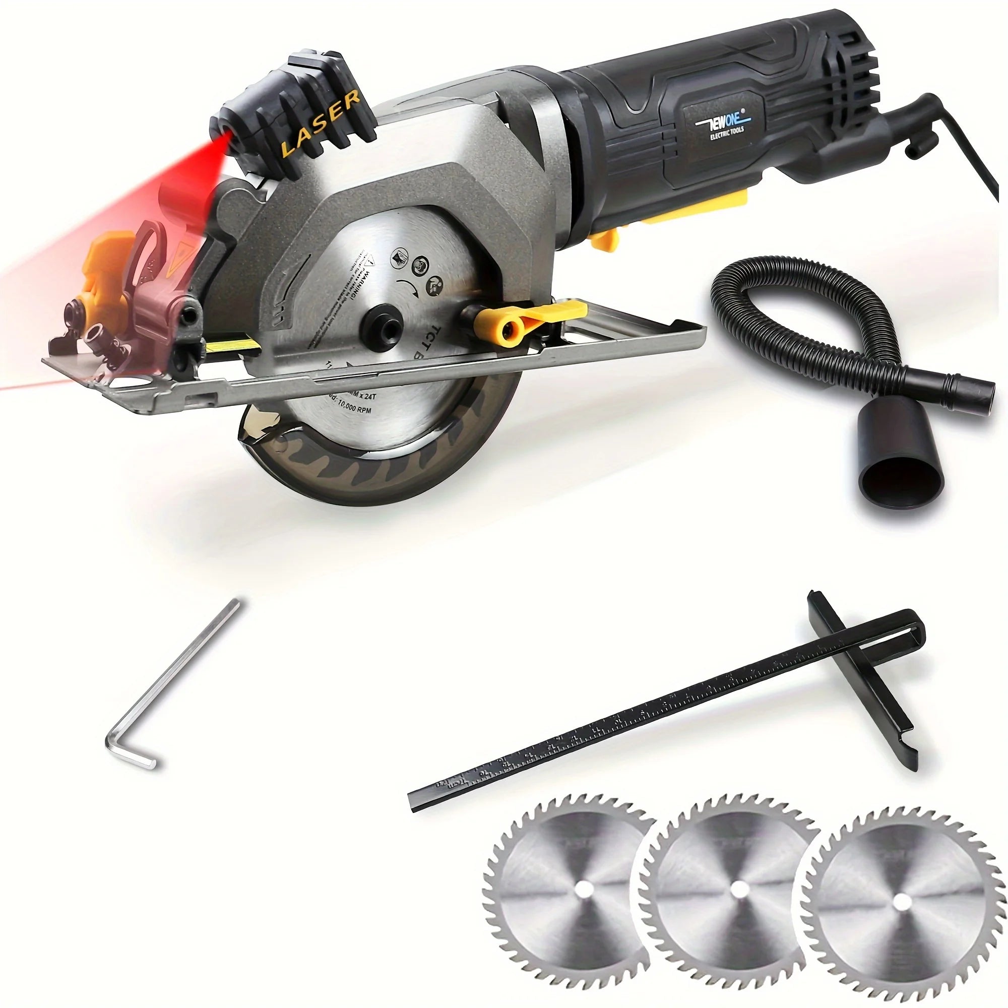 120V/230V 600W Electric Power Tool Electric Mini Circular Saw With Laser multi-function Saw For Cutting Wood,PVC Tube, Tile