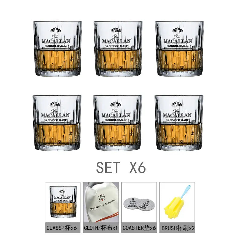 The Macallan Single Malt Whiskey glass whiskey glass cup Tumblers with gift box