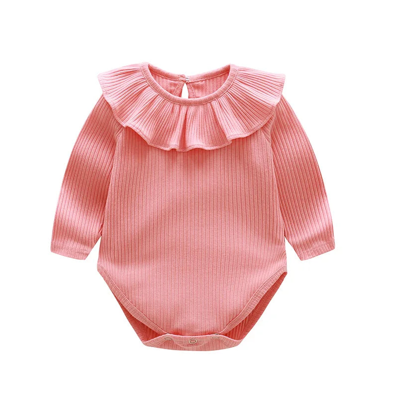 Spring New Toddler Baby Girl Knitting Romper+Hat Floral Embroidery Romper Long Sleeve Autumn Infant Baby Girls Knitting Jumpsuit