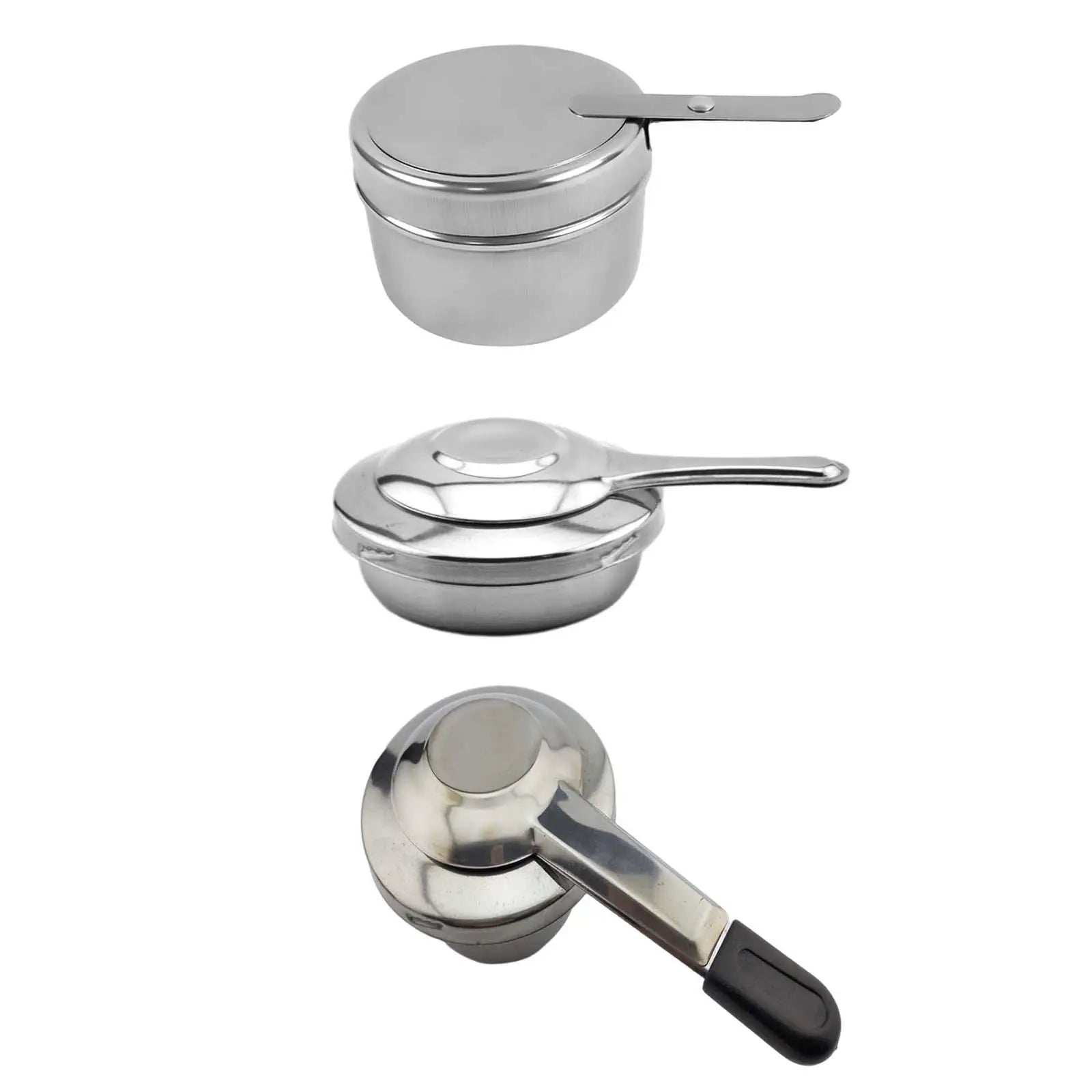 Stainless Steel Fuel Holder Catering Warmer Set with Lid Portable Chafing Fuel Holders for Dormitory Hotel Household Outdoor