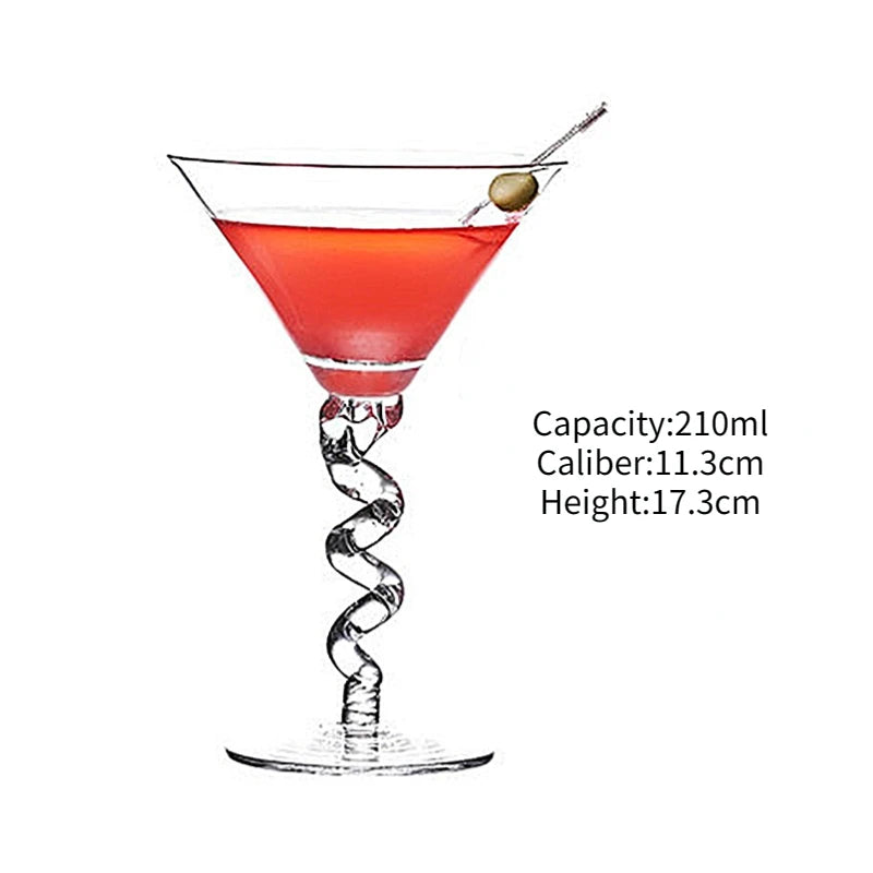 Creative Cocktail Glass Cup Beer Juice Whiskey Glass Cup Martini Wine Cup For Drinking Bar Party Wedding Christsmas Gift Tool