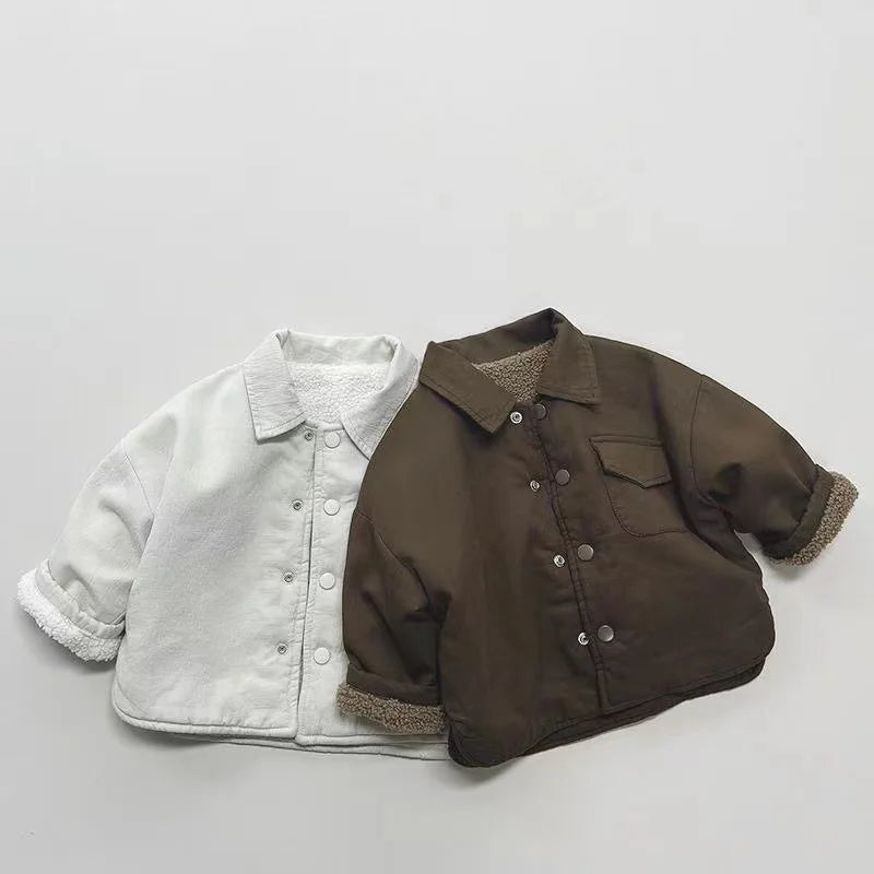 New  Boy  Jackets   Fleece  Kids  Coats   Fashion  Children  Outerwear  Winter  Autumn