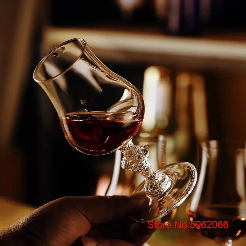 Macallan King Luxury Crystal Whiskey Snifer Professional Whiskey Tasting Cup Wine Copita Nosing Glass High-end Goblet Hand Made