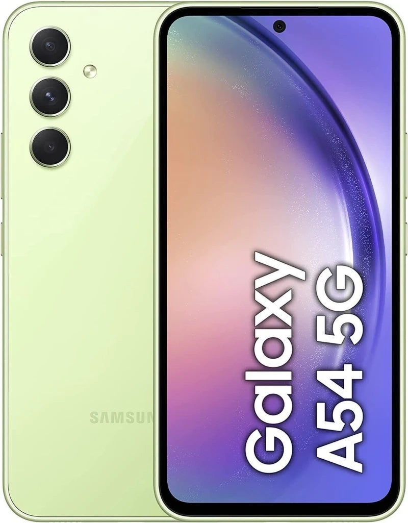Refurbished Samsung Galaxy A54 5G Original 6.4" AMOLED 6/8GB RAM 128/256GB Octa Core Exynos NFC Unlocked Cell Phone Excellent Co