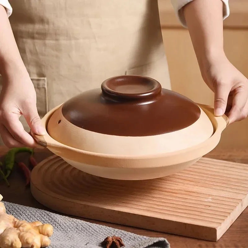 18cm 20cm Ceramic Casseroles Soup Pot Cooking Casserole Clay Stew Stew Pots Earthenware Pot Kitchen Cookware Kitchenware