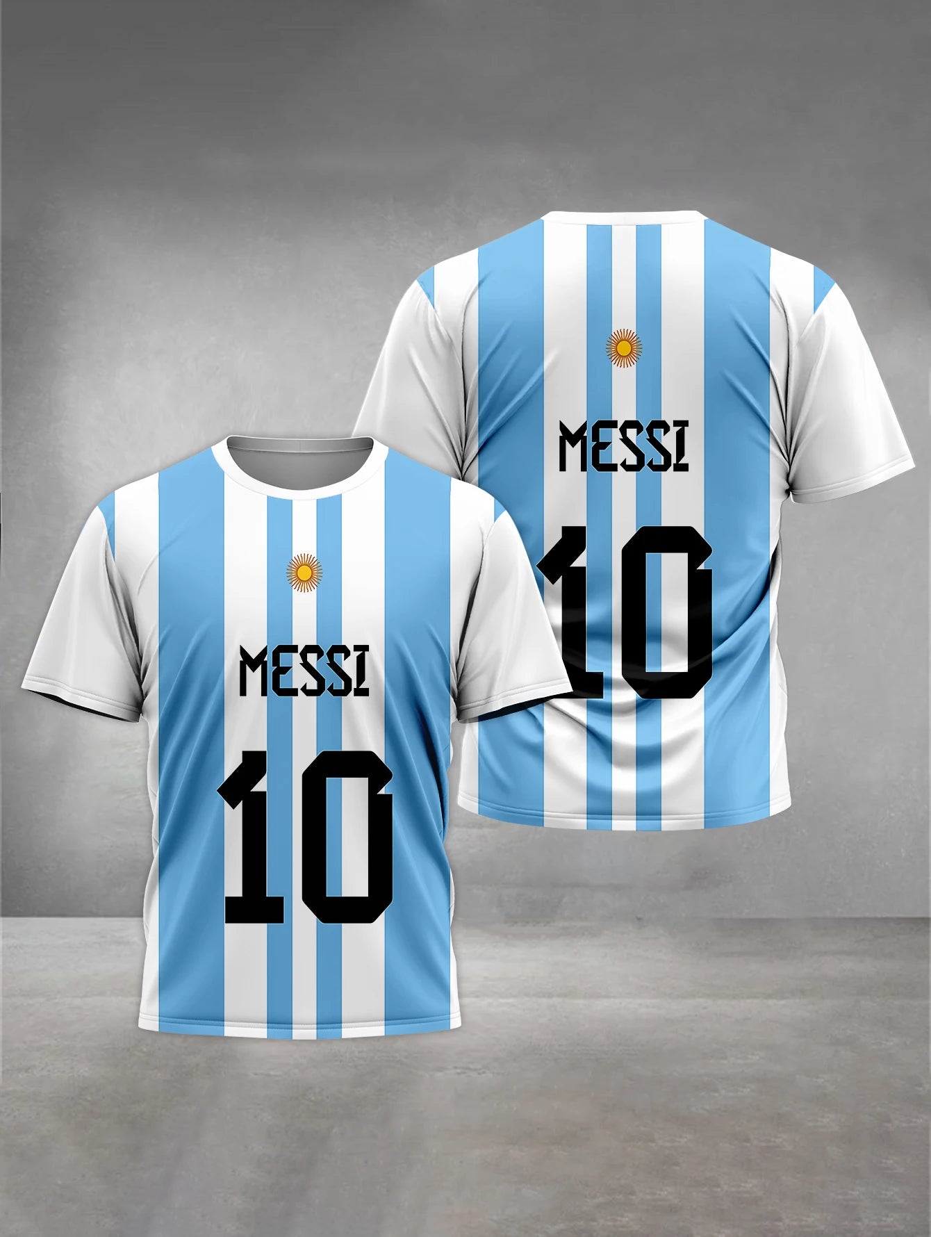 Print Baby Clothing 5 to 14 Years Male Outdoor Clothes for Football Star NO 10 M-MessiS Children Boy Girl Child T-Shirt Top
