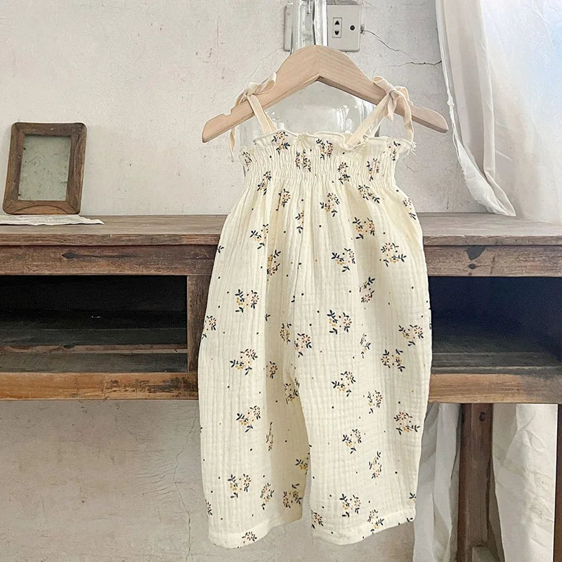 Korean Style Children Clothing Set Short Sleeved Cotton Printed T-Shirt+Shorts Newborn Baby Girls Clothing Suit For Summer