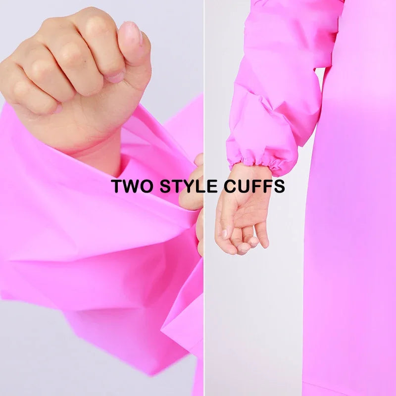 EVA Thickened Children's Raincoat, Reusable, Transparent, Fashionable, Hooded, for Girls and Boys, Outdoor Tour, Cute Raincoat