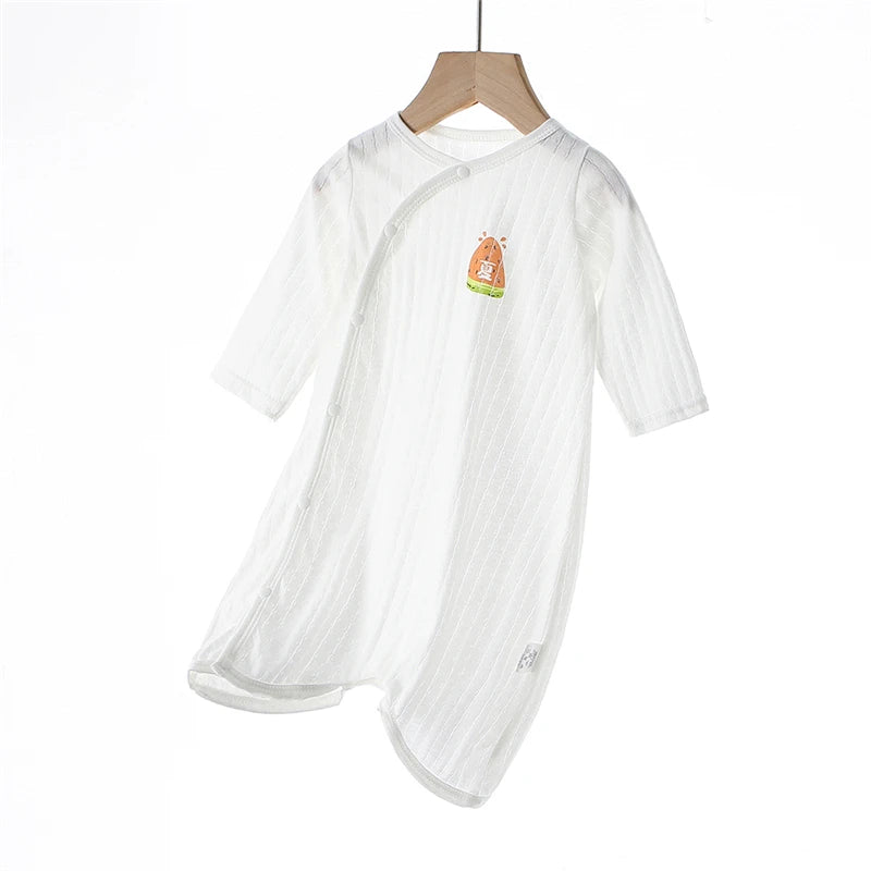 Summer Newborn Baby Homewear Cotton Infant Rompers Soft Baby Bodysuit Breathable Boy Girls Pajamas Baby Clothes 0-18 Months