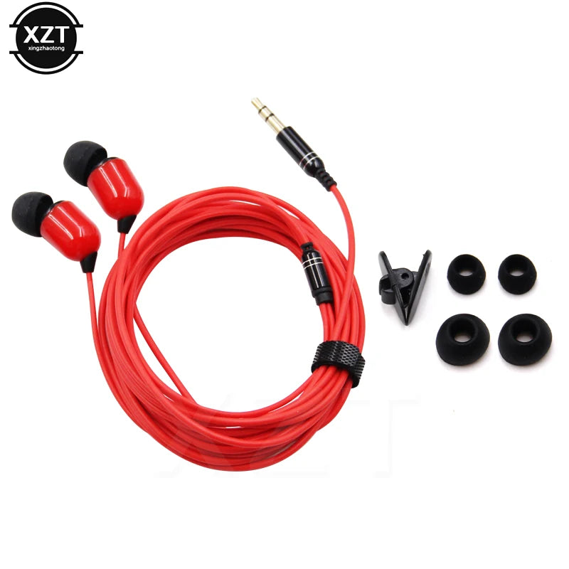 3m Long Line Subwoofer Headset 3.5mm Monitor Headphones Ergonomic Headset Music Earphones Live Headset for Phone Computer MP3